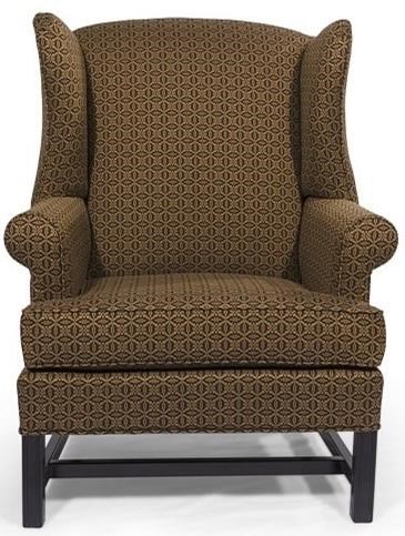 Lancer HomeSpun 1061648 Wing Back Chair with Rolled Arm | Johnny